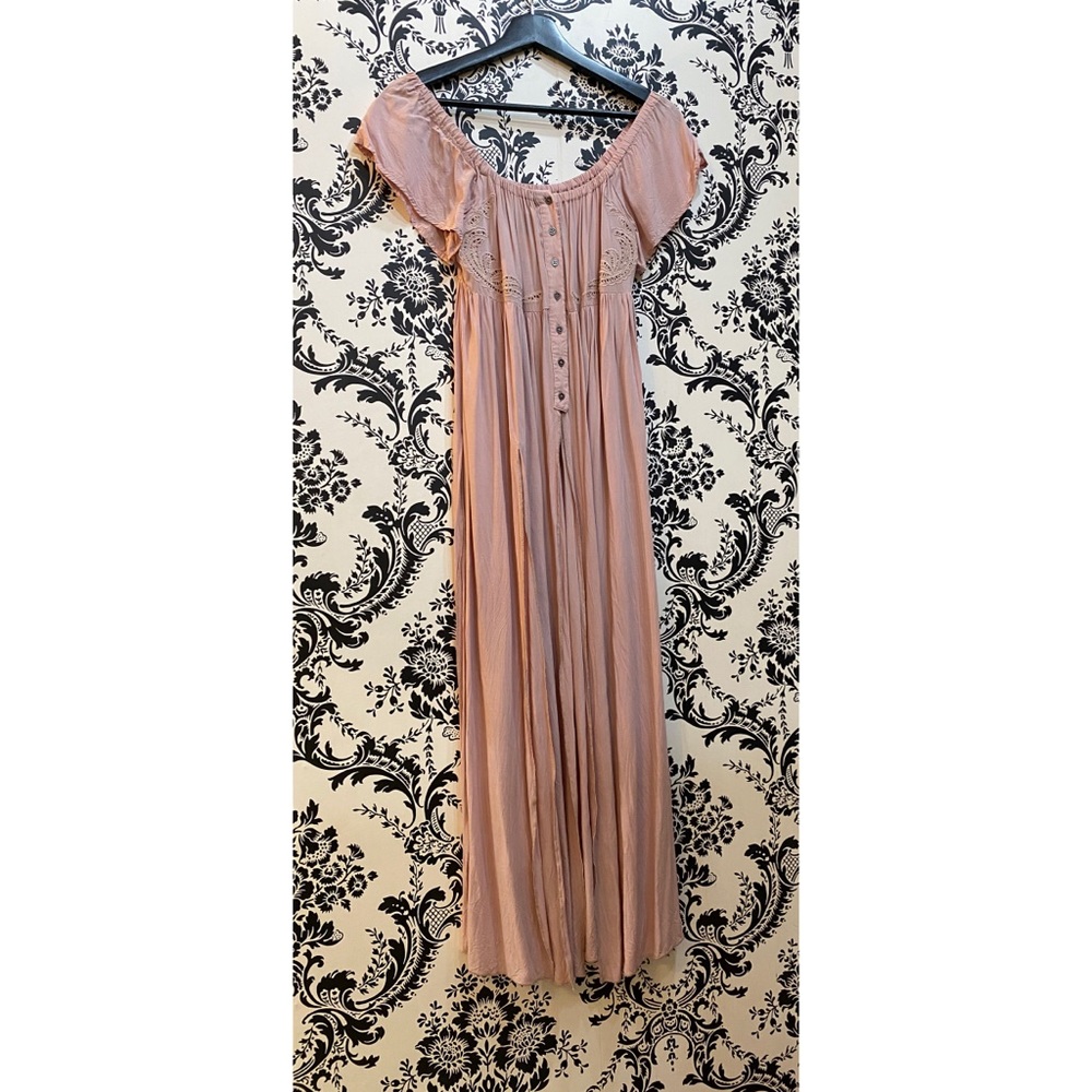 Mauve Maxi Top with slits